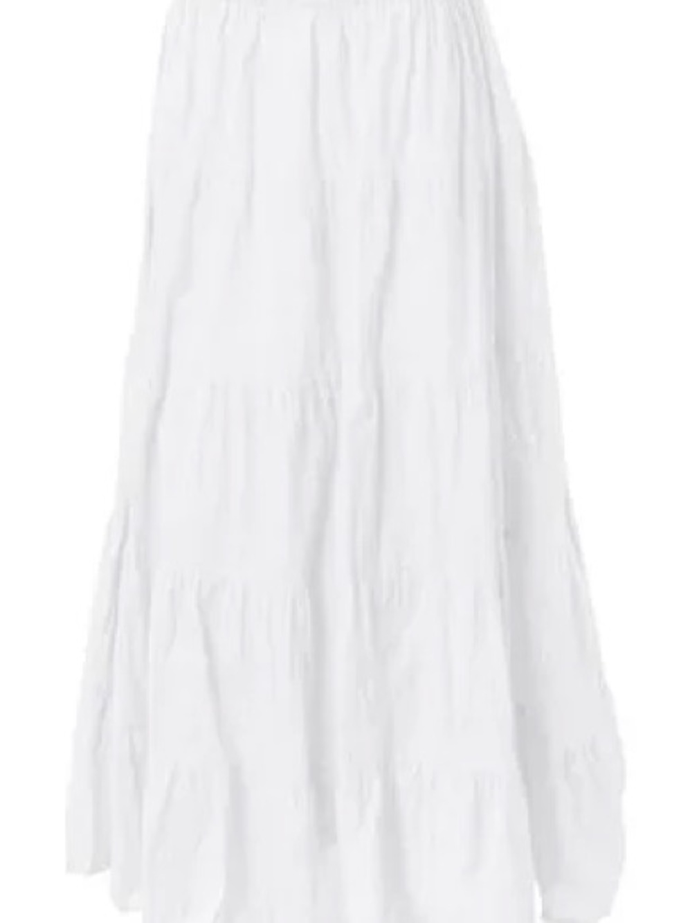 Universal Thread White Tiered crinkle Maxi Skirt